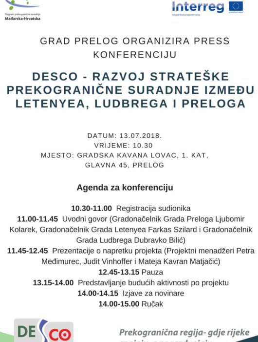 Grad Prelog organizira drugu konferenciju po projektu DESCO